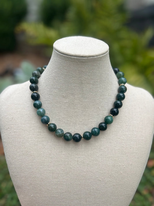 Sarah Necklace-Jade