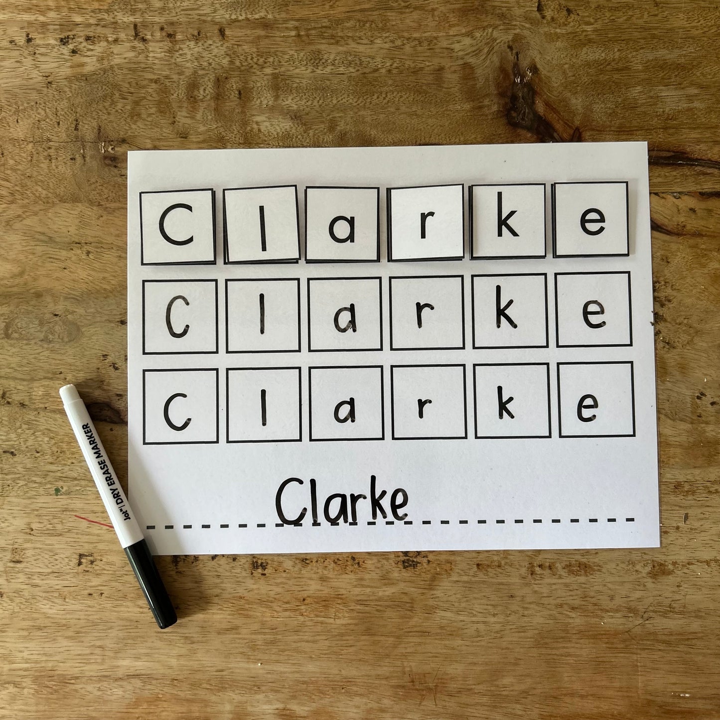 Customized Name Practice