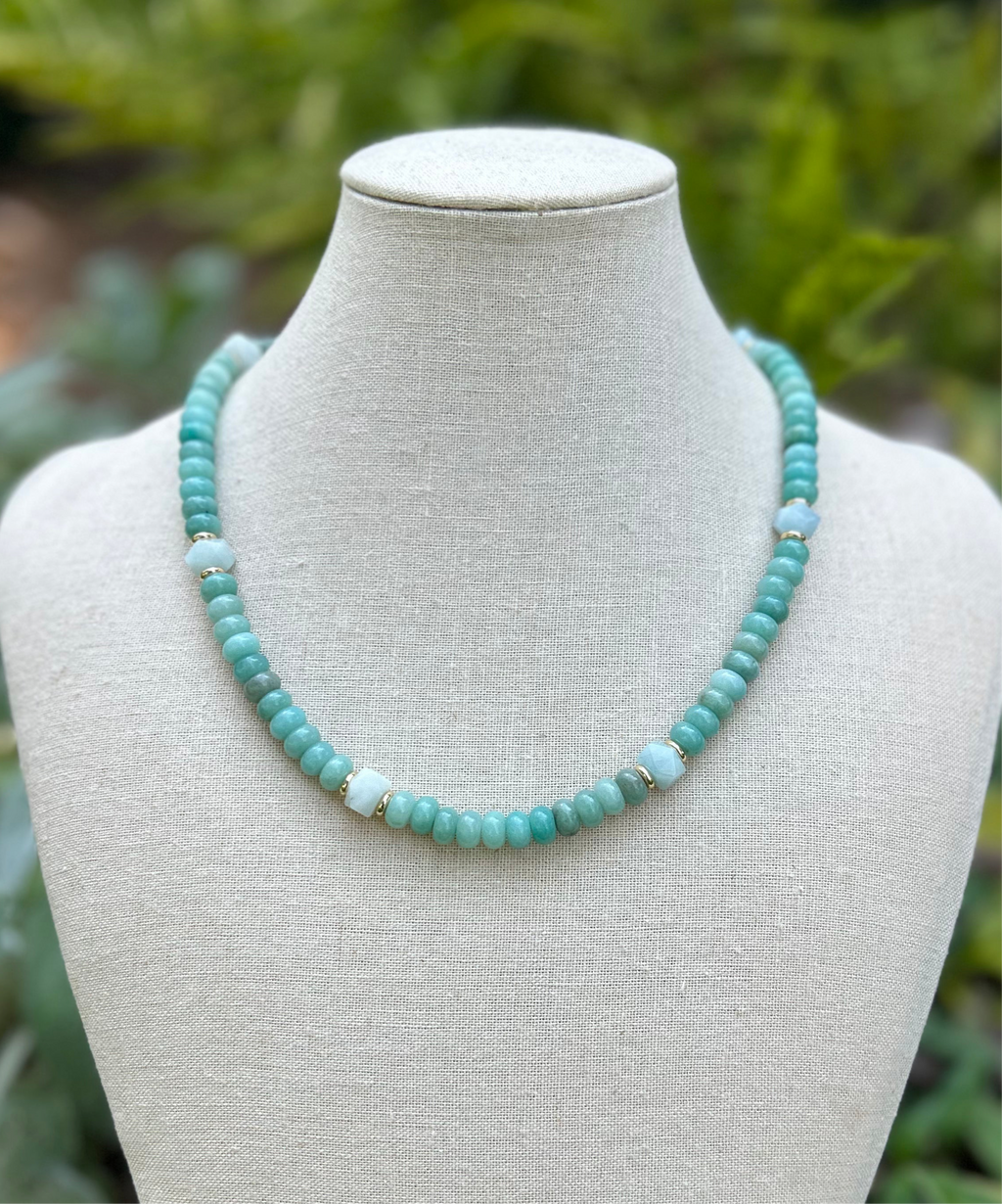 Cora Necklace-Teal