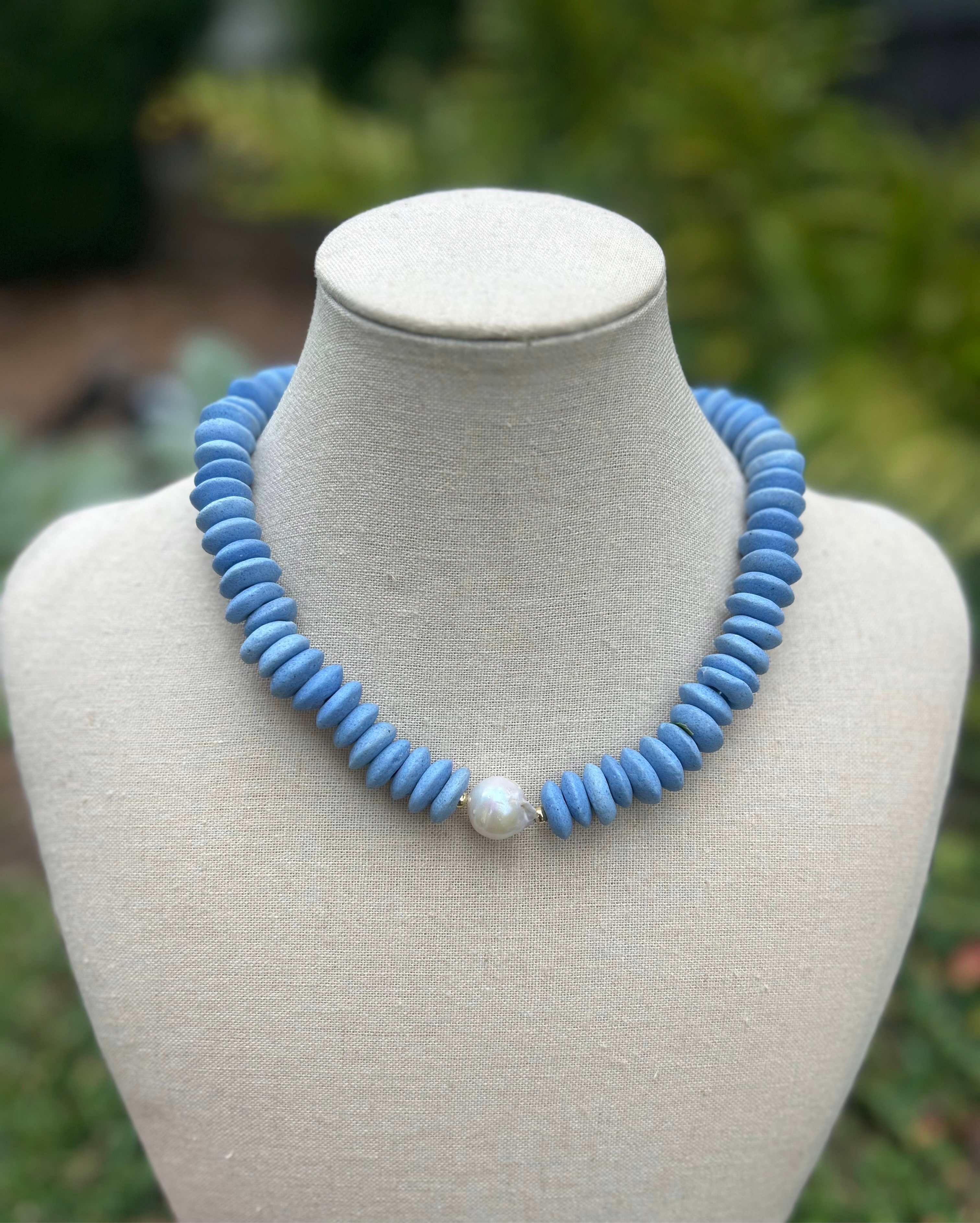 Coco Necklace-Carolina Blue