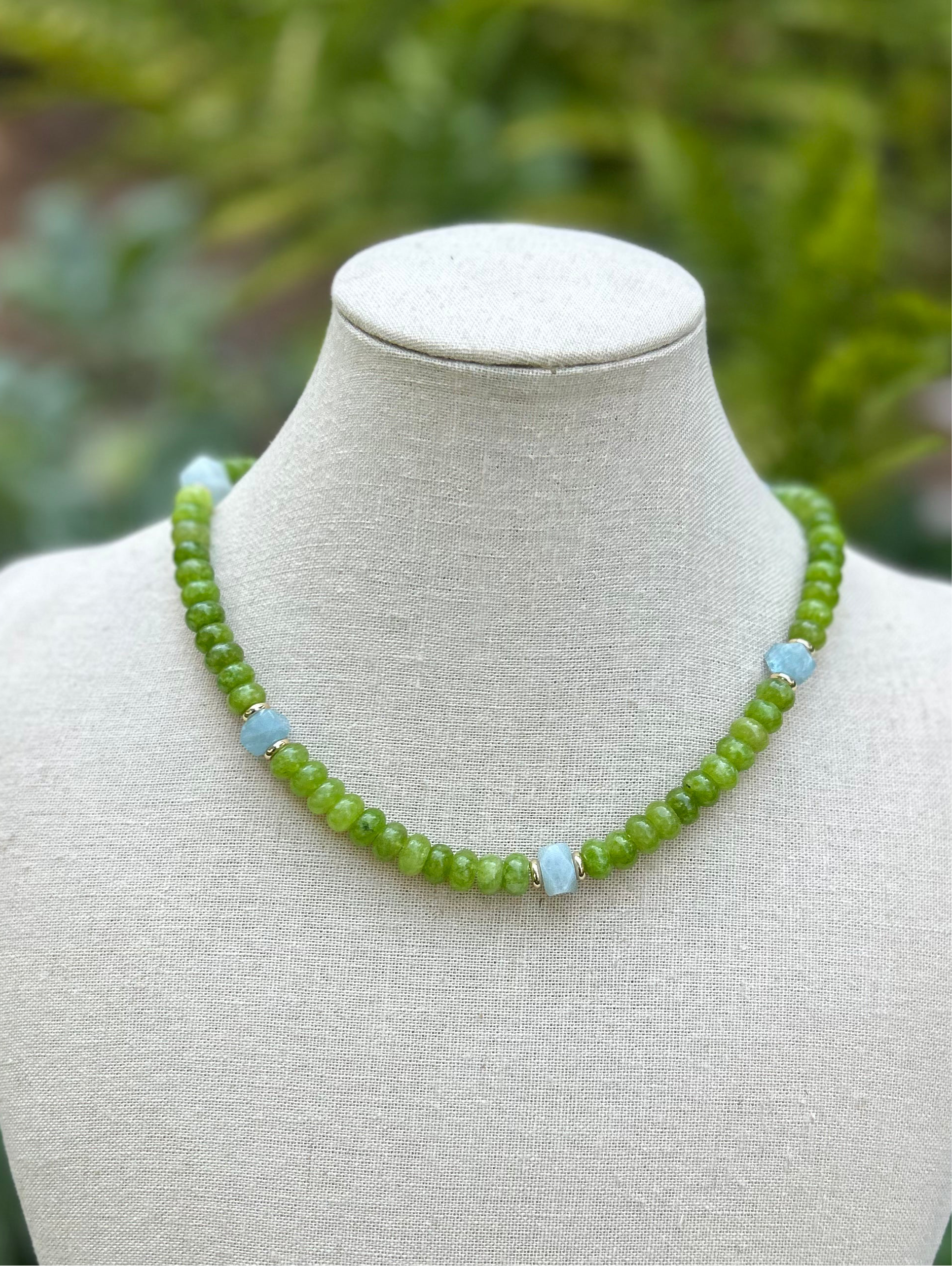 Cora Necklace-Olive