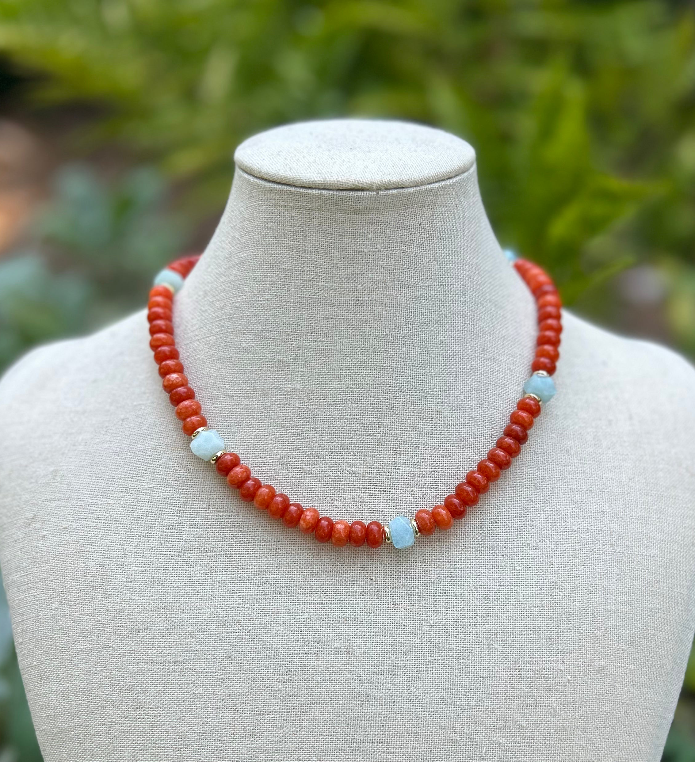 Cora Necklace-Orange