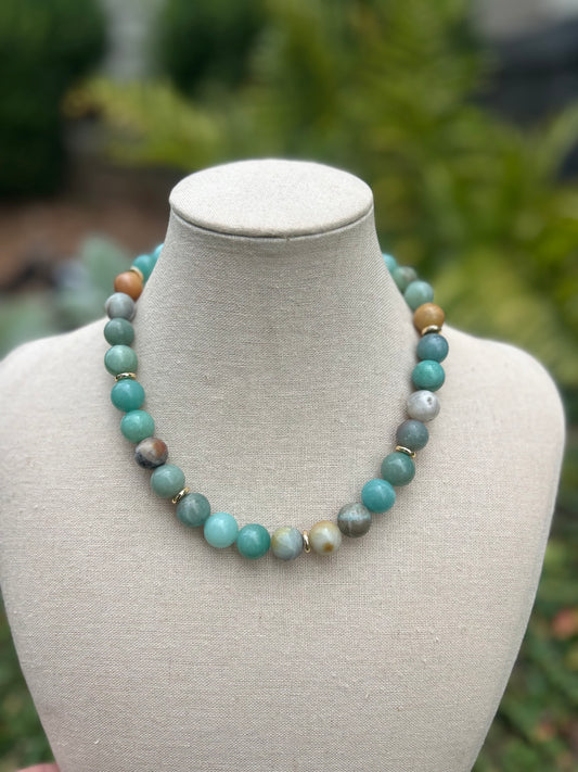 Sarah Necklace-Amazonite