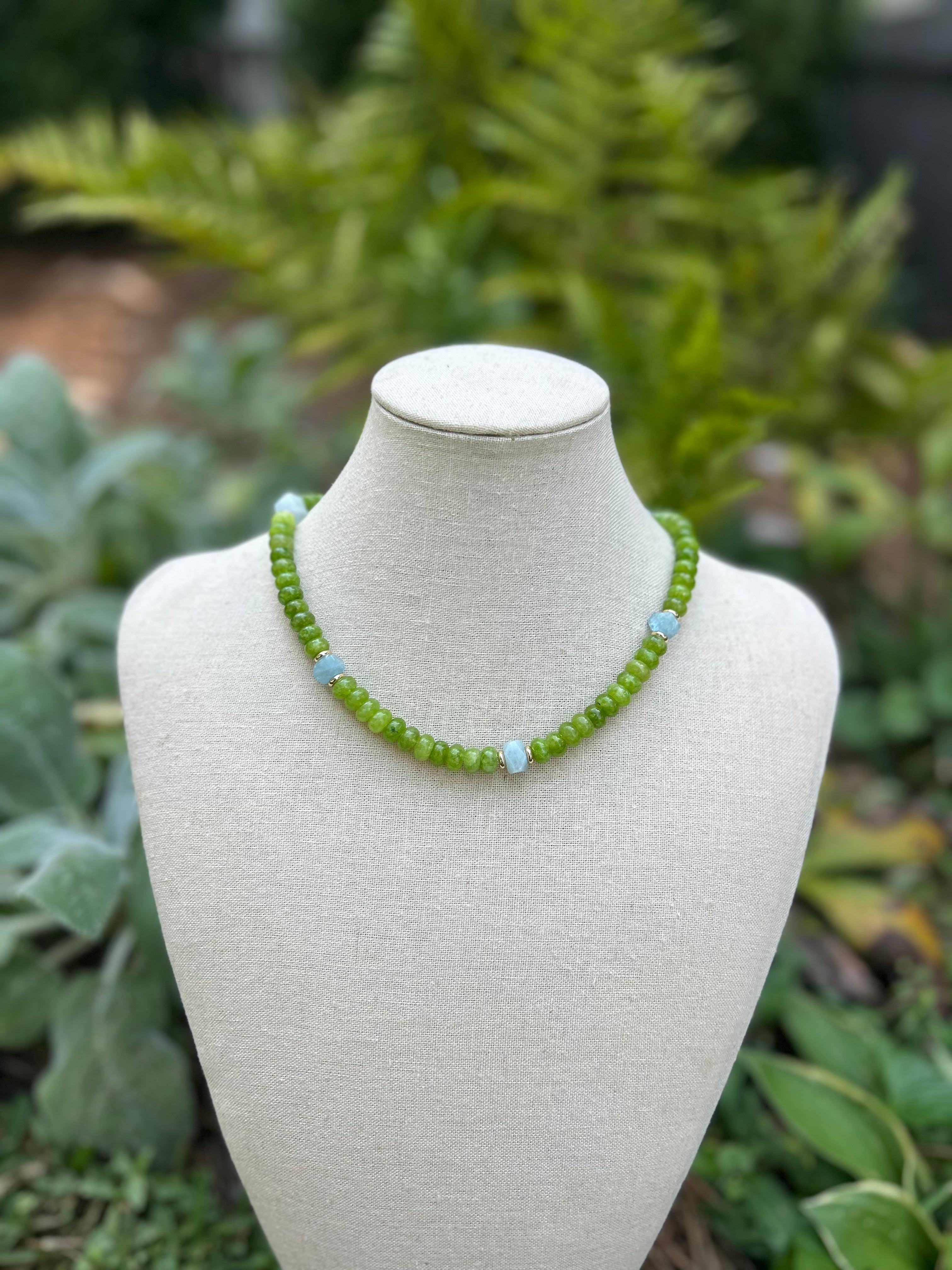 Cora Necklace-Olive