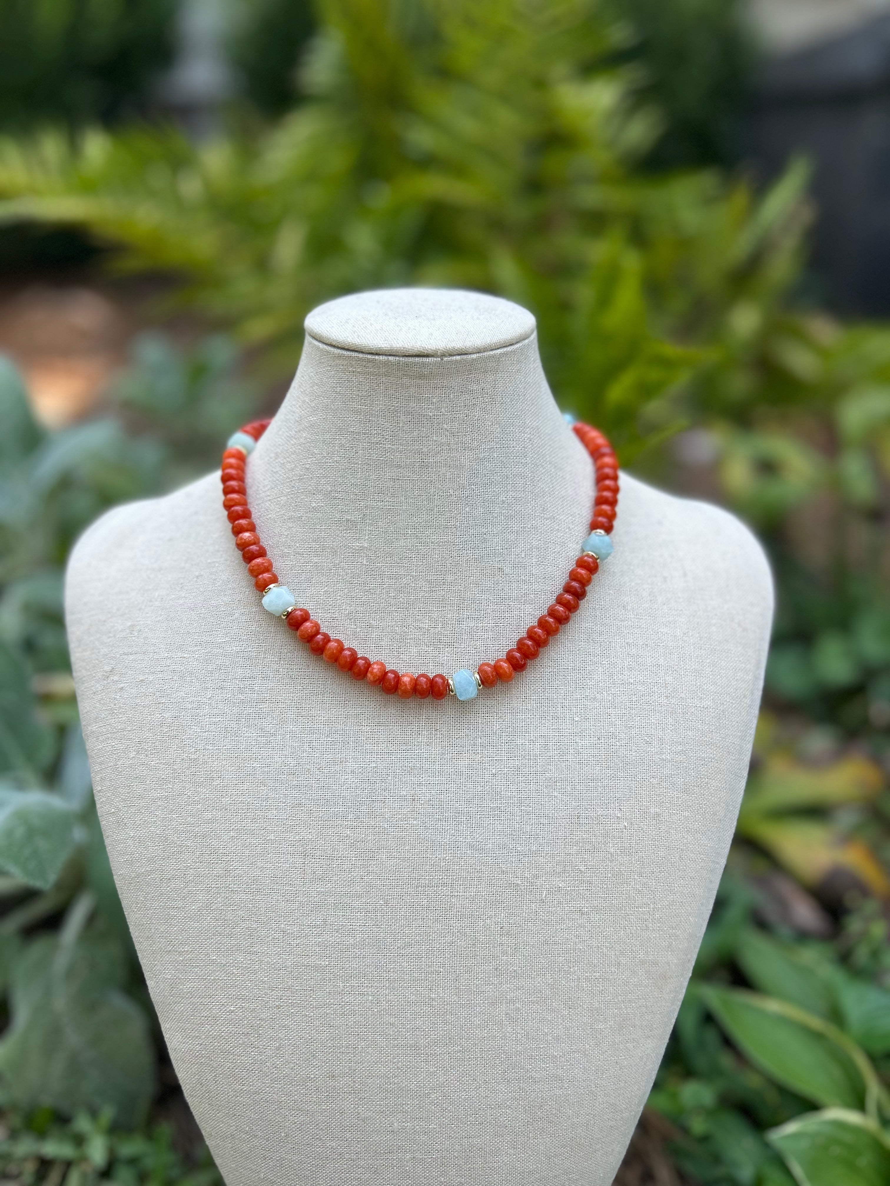 Cora Necklace-Orange