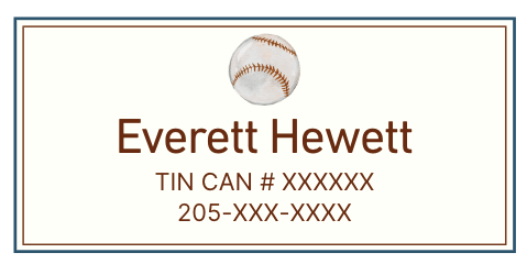 Tin Can Calling Cards